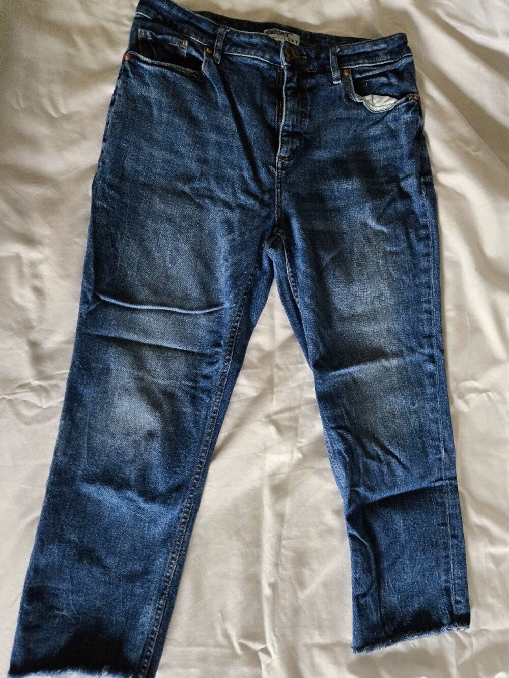 Jen7 by 7 For All Mankind Slim Boyfriend Jeans Size 12 Inseam: ~26-27" EUC Smoke